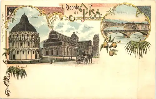 Ricordo di Pisa - Litho -701894