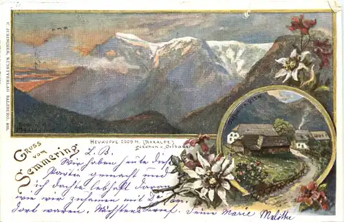 Gruss aus Semmering - Heukuppe -701914