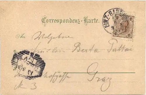 Gruss aus Linz - Litho -701932