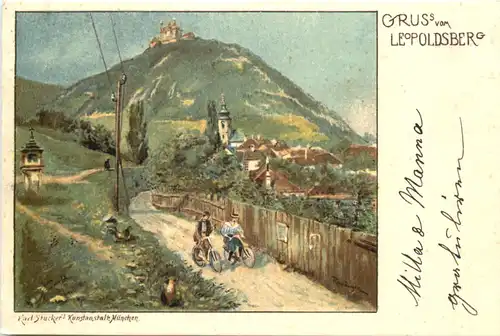 Gruss vom Leopoldsberg - Litho -701962