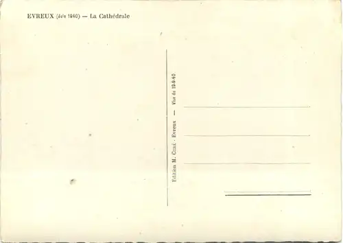 Evreux 1940 - La Cathedrale -702058