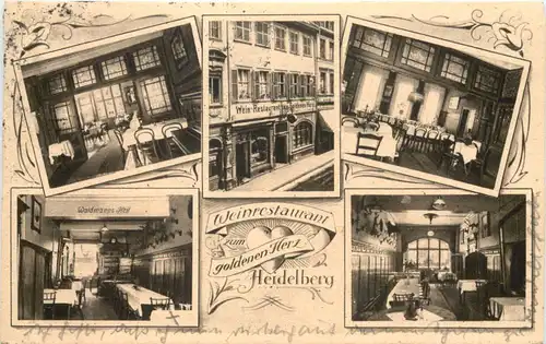 Heidelberg - Weinrestaurant zum goldenen Herz -702036