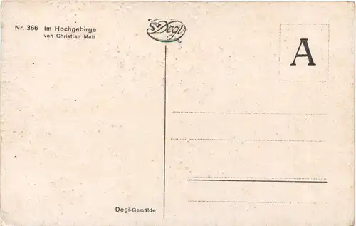 Künstler Ak Christian Mali -702110