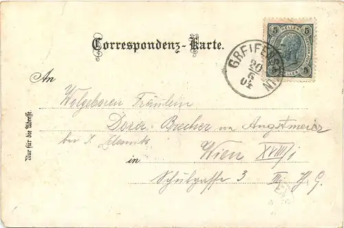 Gruss aus Greifenstein - Litho -701940