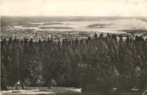 Utsigt fra Frognersaeterens Hovedrestaurant - Norge -702176