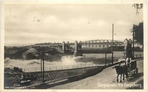 Sarpsbroen fra Sarpsborg - Norge -702174
