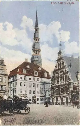 Riga - Rathausplatz - Feldpost -702388