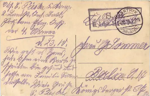 Roulers - Tour de l Eglise - Feldpost -702386