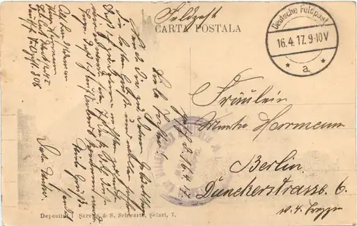 Bucuresti - Minist. Domeniilor Monumentu Bratianu - Feldpost -702430