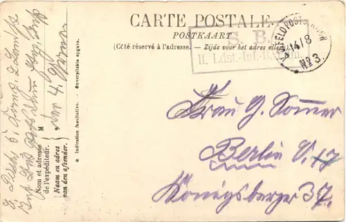 Anvers - La Rue Leys - Feldpost -702384