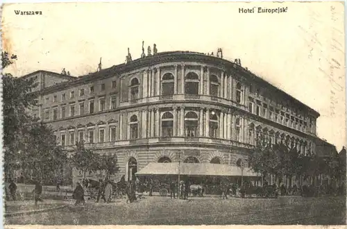 Warszawa - Hotel Europejsk - Feldpost -702534