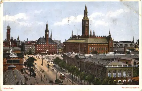 Kobenhavn - Raadhuspladsen -702642