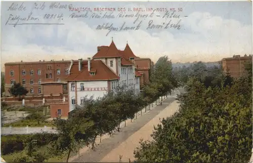 Rawitsch - Kasernen des II. Batl. Inf. Rgts Nr. 50 - Feldpost -702616