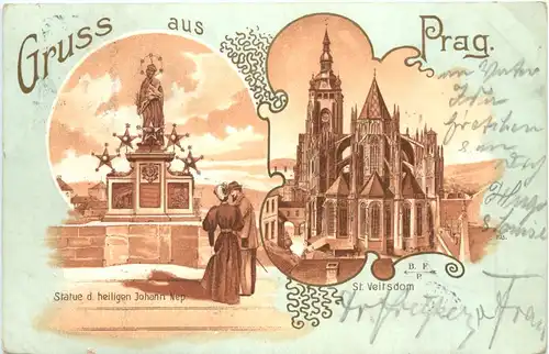 Gruss aus Prag - Litho -702728