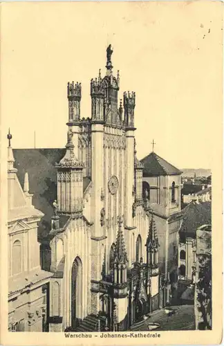 Warschau - Warszawa - Johannes Kathedrale - Feldpost -702932