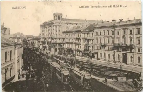 Warszawa - Warschau - Krakauer Vorstadtstrasse - Feldpost -702968