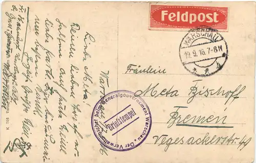 Warszawa - Warschau - Feldpost -702962