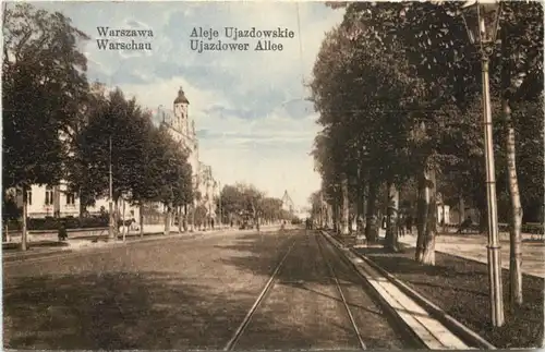 Warschau - Warszawa - Ujazdower Allee- Feldpost -702916
