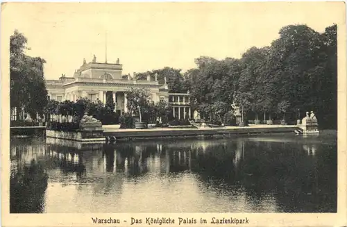 Warszawa - Warschau - Der königl. Palais im Lazienkipark - Feldpost -702964