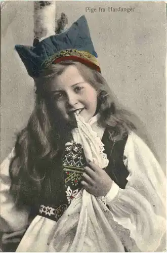 Norge - Pige fra Hardanger -703072