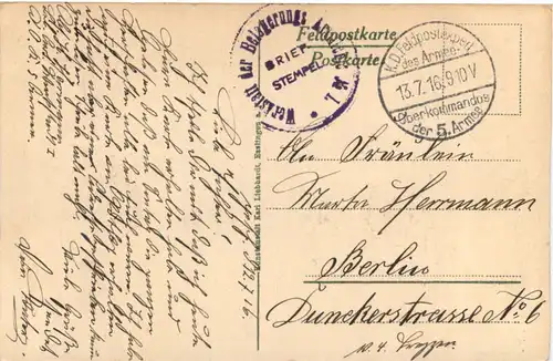 Stenay Schloss - Feldpost -703102