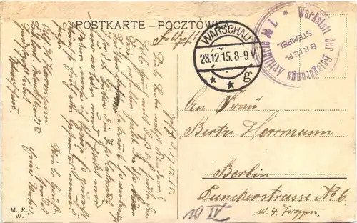 Warschau - Warszawa - Feldpost -703118