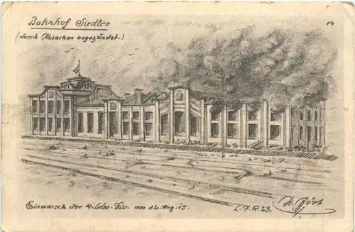 Bahnhof Siedlce - Feldpost -703024