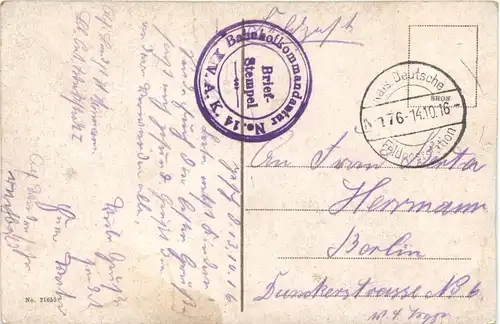 Belgrad - Universität - Feldpost -703126