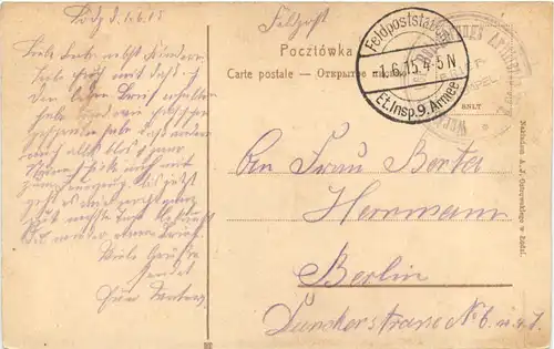 Lodz - Park Hellenhof - Feldpost -703170