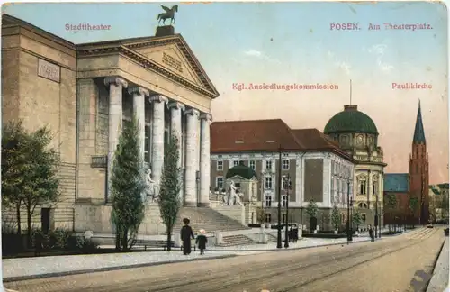 Posen - Am Theaterplatz - Feldpost -703144