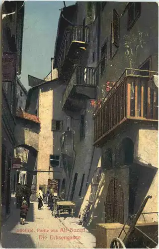 Partie aus Alt Bozen - Die Erbsengasse -703218