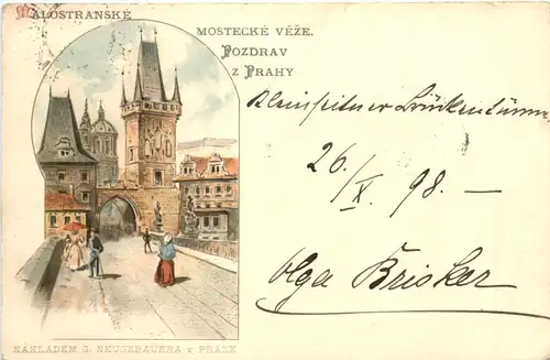 Pozdrav z Prahy - Litho -703222