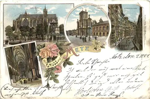 Gruss aus Metz - Litho -703352