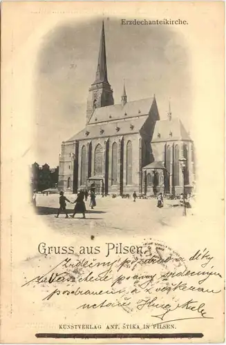 Gruss aus Pilsen - Erzdechanteikirche -703194