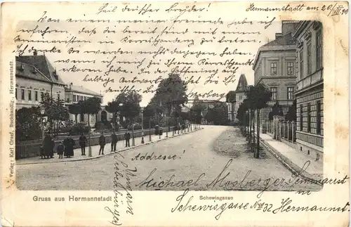 Gruss aus Hermannstadt - Schewisgasse -703342