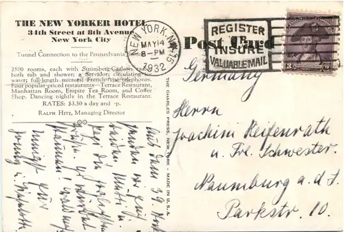 New York City - The New Yorker Hotel -703362