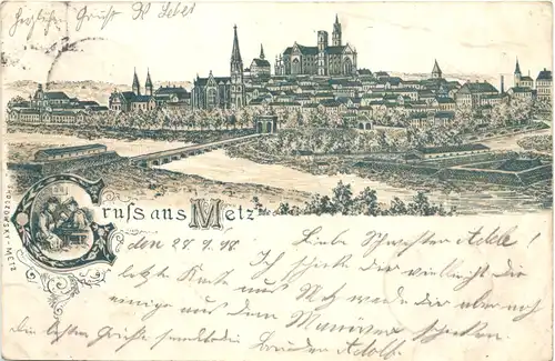 Gruss aus Metz - Litho -703350