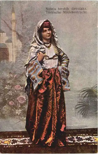 Gruss aus Bosnien - Türkische Mädchentracht -703498