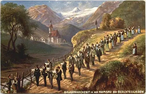 Bauernhochzeit in der Ramsau bei Berchtesgaden -703690