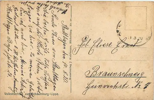 Volkstrachten aus Schaumburg Lippe -703710