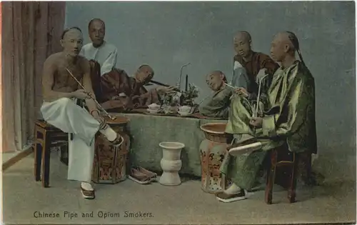 Chinese Pipe and Opium Smokers - China -703664