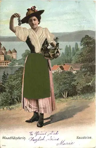 Vaudoise - Waadtländerin - Prägekarte -703918