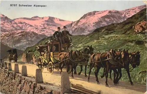 Schweizer Alpenpost - Postkutsche -703794