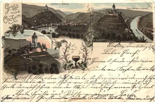 Gruss aus Cochem - Litho -703854