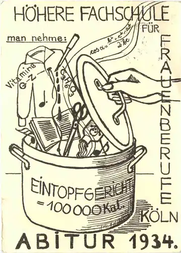 Köln - Höhere Fachschule für Frauenberufe 1934 -703804