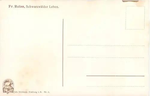 Künstler Ak Fr. Reiss - Schwarzwädler Leben -703886