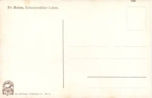 Künstler Ak Fr. Reiss - Schwarzwädler Leben -703946