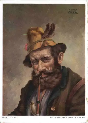 Künstler Ak Fritz Gässl - Tiroler Bauer -704060