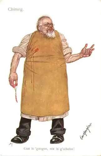 Künstler Ak Carl Josef - Chirurg -704080