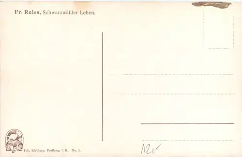 Künstler Ak Fr. Reiss - Schwarzwädler Leben -704254